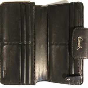 COACH Black Leather Wallet